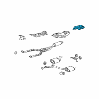 OEM 2007 Lexus GS450h Insulator, Main Muffler Heat, LH Diagram - 58328-30033