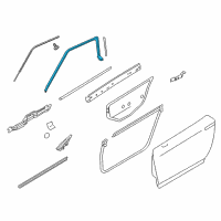 OEM Nissan GT-R Weatherstrip-Body Side, LH Diagram - 76861-JF00E