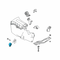 OEM 2001 Kia Spectra Engine Mounting Rubber, No.2 Diagram - 0K2A239050