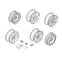 OEM Saturn Wheel Bolt Cap Diagram - 90342772