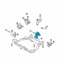 OEM 2012 Kia Forte Rear Roll Stopper Bracket Assembly Diagram - 219301M350