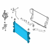 OEM 2019 Ram ProMaster 1500 Engine Cooling Radiator Diagram - 68188992AB