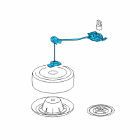 OEM Toyota Spare Tire Retainer Diagram - 51900-0E022