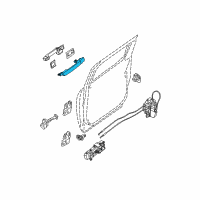 OEM 2015 Nissan Frontier Front Door Outside Handle Assembly, Right Diagram - 806B0-9CF0A