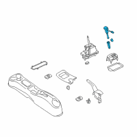 OEM 2013 Nissan Cube Knob Assy-Control Lever, Auto Diagram - 34910-1FS2C