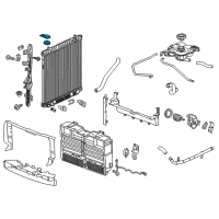 OEM 2019 GMC Canyon Radiator Assembly Upper Bracket Diagram - 22985586