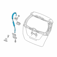 OEM 2018 Honda Fit Cable, Tailgate Opener Diagram - 74830-T5A-000