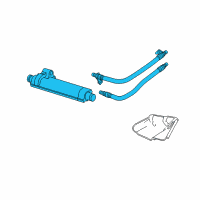 OEM Mercury Oil Cooler Diagram - 6W7Z-6A642-AA