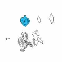 OEM 2007 Dodge Sprinter 2500 THERMOSTA Diagram - 68013949AA