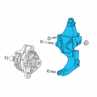 OEM Dodge Dart Bracket-ALTERNATOR And Compressor Diagram - 4627619AA