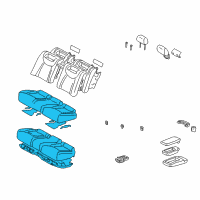 OEM Lexus Cushion Assembly, Rear Seat Diagram - 71460-50510-B0