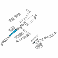 OEM 2007 Nissan Pathfinder Exhaust Tube Assembly, Front Diagram - 20010-EA200