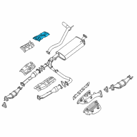 OEM 2005 Nissan Pathfinder INSULATOR-Heat, Rear Floor Diagram - 74761-EA400