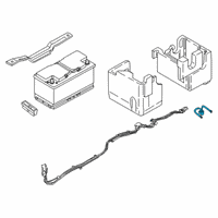 OEM 2019 BMW 530e xDrive 2Nd Battery Cable Diagram - 61-12-8-386-674