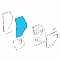 OEM 2008 Saturn Vue Door Weatherstrip Diagram - 95441612