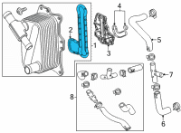 OEM Chevrolet Suburban Oil Cooler Gasket Diagram - 55511495