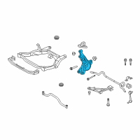 OEM 2014 Lincoln MKX Knuckle Diagram - BT4Z-3K185-A