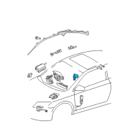 OEM Scion tC Side Sensor Diagram - 89830-21040