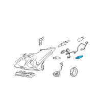 OEM Infiniti G35 Fog Lamp Bulb Diagram - 26291-9B90A