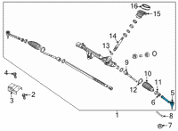 OEM Kia Carnival END ASSY-TIE ROD, RH Diagram - 56825R0000