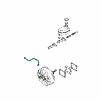 OEM 2007 Hyundai Tiburon Hose Assembly-Brake Booster Vacuum Diagram - 59130-2D300