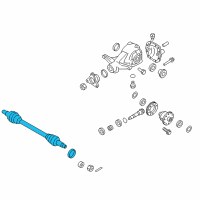 OEM 2015 Hyundai Genesis Shaft Assembly-Drive Rear, RH Diagram - 49601-B1100