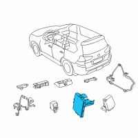 OEM 2020 Lexus LX570 Smart Computer Assembly Diagram - 89990-60790