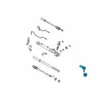 OEM 2006 Hyundai Elantra End Assembly-Tie Rod Diagram - 56820-25000