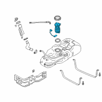 OEM 2017 Nissan NV200 Complete Fuel Pump Diagram - 17040-3LM0D