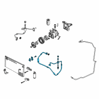 OEM 2006 Pontiac GTO Hose, A/C Compressor Diagram - 92184652