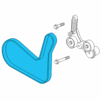 OEM Saturn Vue Serpentine Belt Diagram - 12629347