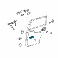 OEM 2021 Lexus GX460 Rear Door Inside Handle Sub-Assembly Right Diagram - 67607-60030