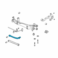 OEM Saturn LW2 Rear Lower Control Arm Assembly Diagram - 9231141