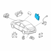 OEM Lexus GS450h Clearance Warning Computer Assembly Diagram - 89340-30031