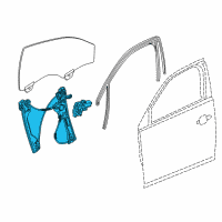 OEM 2018 Buick Regal Sportback Window Regulator Diagram - 39138553