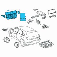 OEM Lexus Receiver Assy, Radio Diagram - 86140-48A90