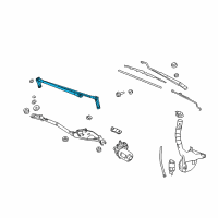 OEM Pontiac Transmission Asm, Windshield Wiper (Set Of RH & LH) Diagram - 88986193