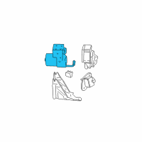 OEM 2003 Buick LeSabre Brake Pressure Modulator Valve Assembly Diagram - 19416845