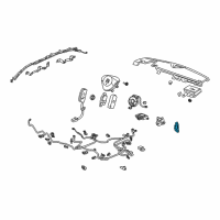 OEM 2009 Acura RDX Sensor Assembly, Front Crash Diagram - 77930-STK-A11