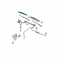 OEM 2007 Nissan Maxima Windshield Wiper Blade Assembly Diagram - 28890-ZD80A