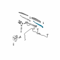 OEM 2003 Nissan Altima Windshield Wiper Arm Assembly Diagram - 28881-8J000