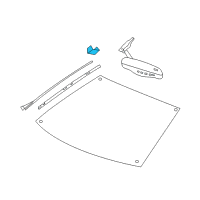 OEM 2011 Cadillac STS Cover, Inside Rear View Mirror Wiring Harness Lower Diagram - 15887558