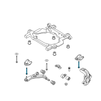 OEM 2012 Ford Edge Mount Plate Bolt Diagram - -W710714-S439