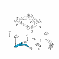 OEM Ford Flex Lower Control Arm Diagram - 8G1Z-3079-M