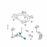 OEM 2010 Ford Flex Lower Control Arm Inner Bushing Diagram - 5F9Z-3C377-AB