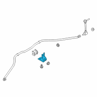 OEM 2022 Ford EcoSport Stabilizer Bar Bracket Diagram - GN1Z-5486-C