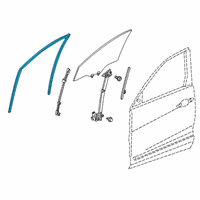 OEM Acura Runchannel, Left Front Diagram - 72275-TJB-A01