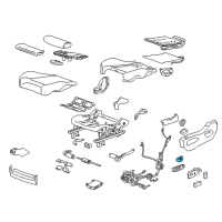 OEM 2011 Cadillac SRX Lumbar Switch Diagram - 25962344