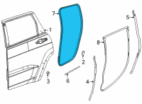 OEM Jeep Wagoneer W/STRIP-Rear Door Body Mounted Diagram - 68498157AA