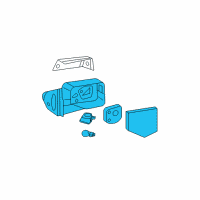 OEM Mercury Mirror Assembly Diagram - 6L2Z-17683-EAA